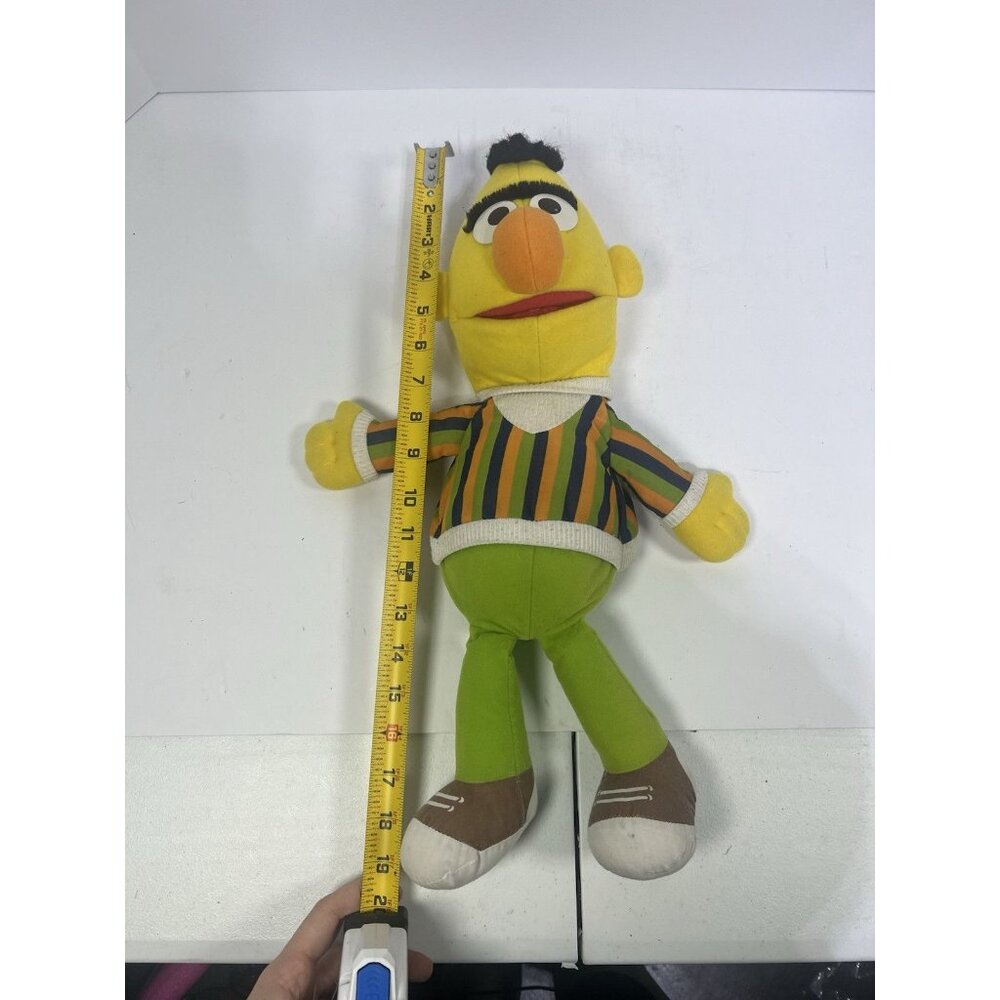 Sesame Street Bert Hand Puppet Muppet Vintage Plush Toy Doll Playskool 1986 - Picture 4 of 5